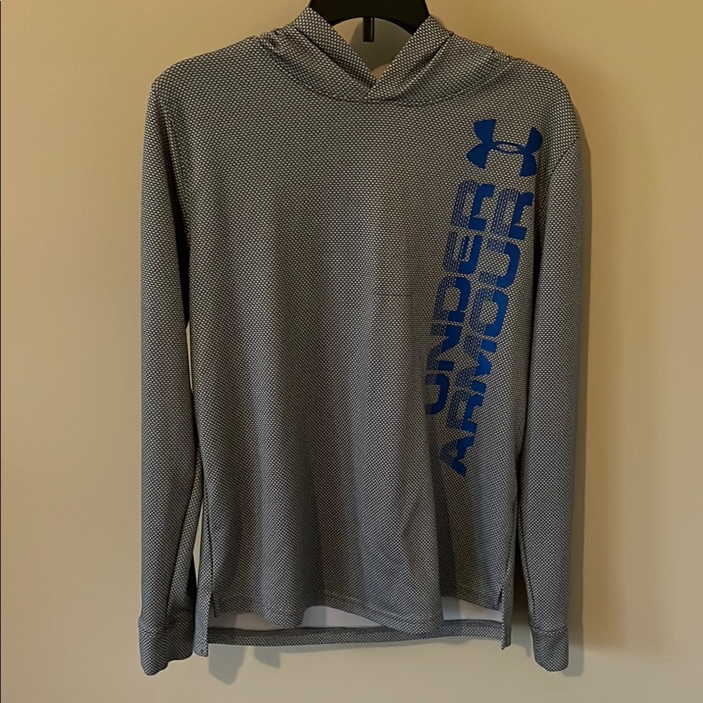 Under Armour Gray and Blue Performance Hoodie